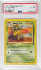 V1786: 1999: Exeggutor: 35/64: 1ST Edition: Jungle: PSA: 8: NM-MT: 102261169